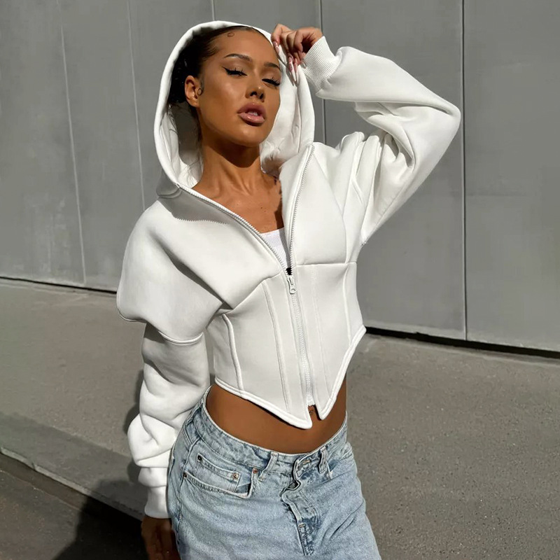 Trendy Corset Hoodie voor Dames