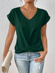 Dames Slim Fit T-shirt – Casual met V-hals voor Dagelijks Gebruik