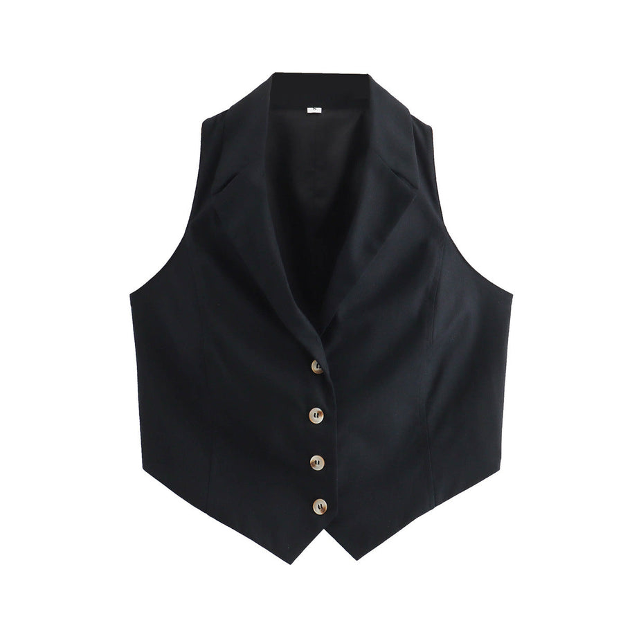 Dames Gilet – Klassiek Stijlvol met Knoopsluiting en Comfortabele Pasvorm - Kim