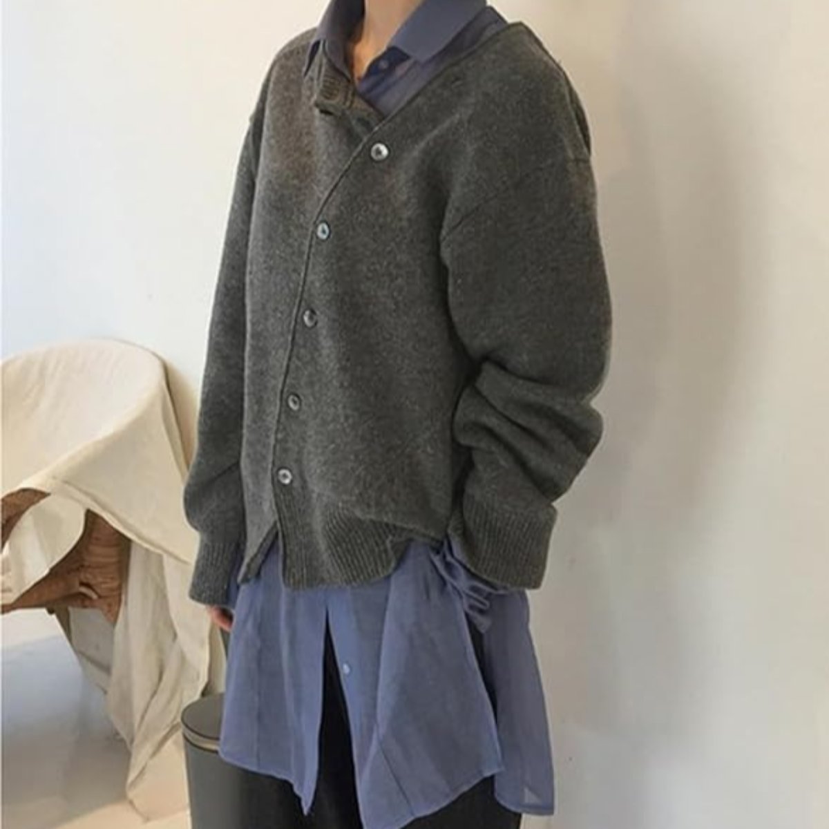 Wikkelcardigan | Dames vest met zachte wikkelstijl en strikceintuur