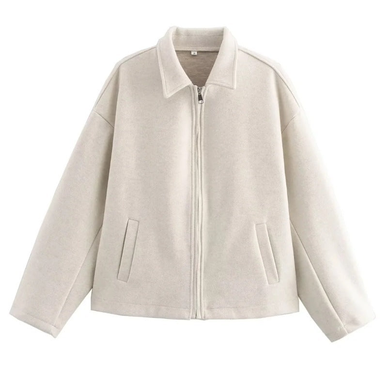 Retro jas dames | Double-breasted jas met losse pasvorm en tijdloos design