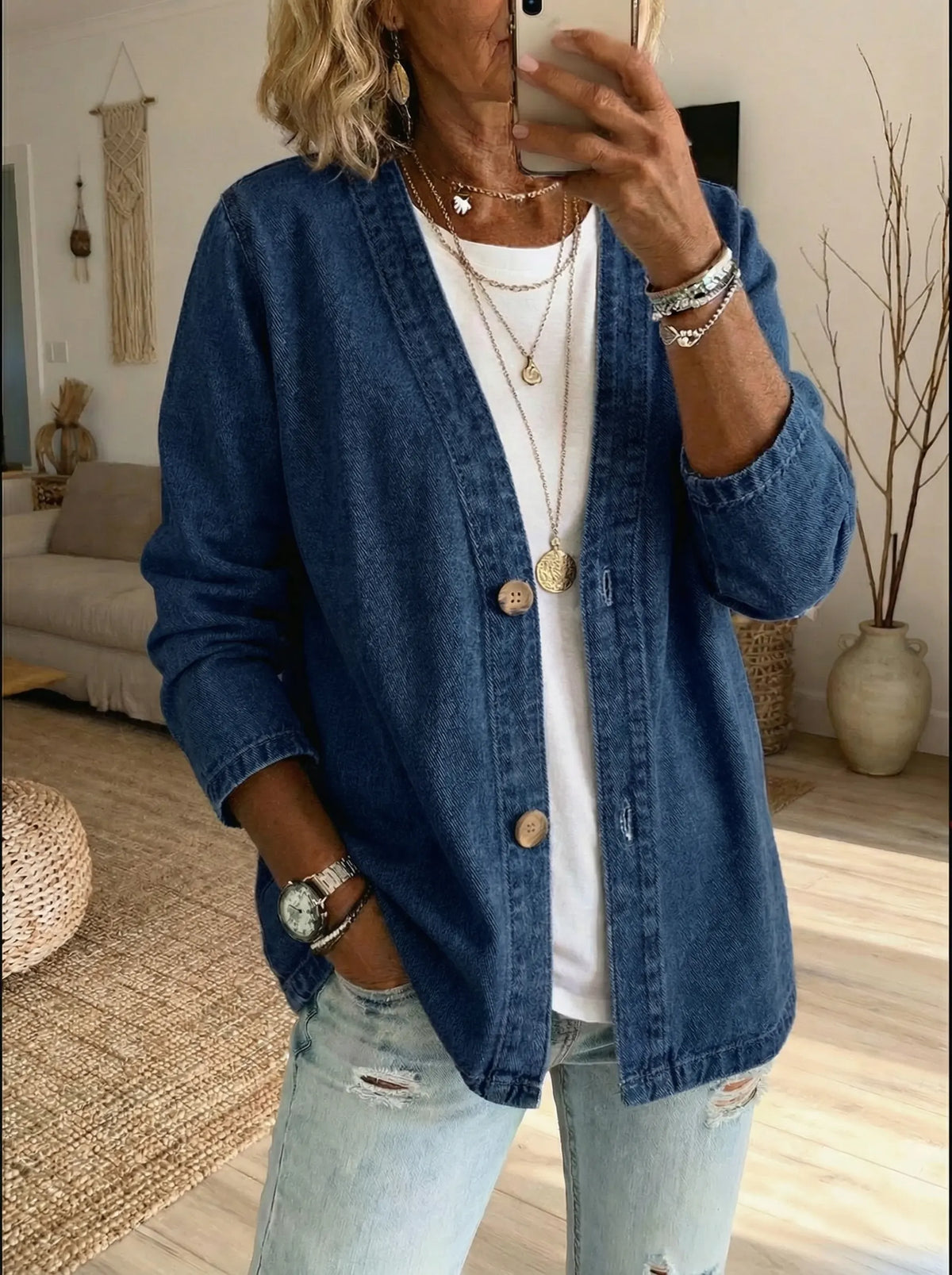 Maria - Casual denim jas