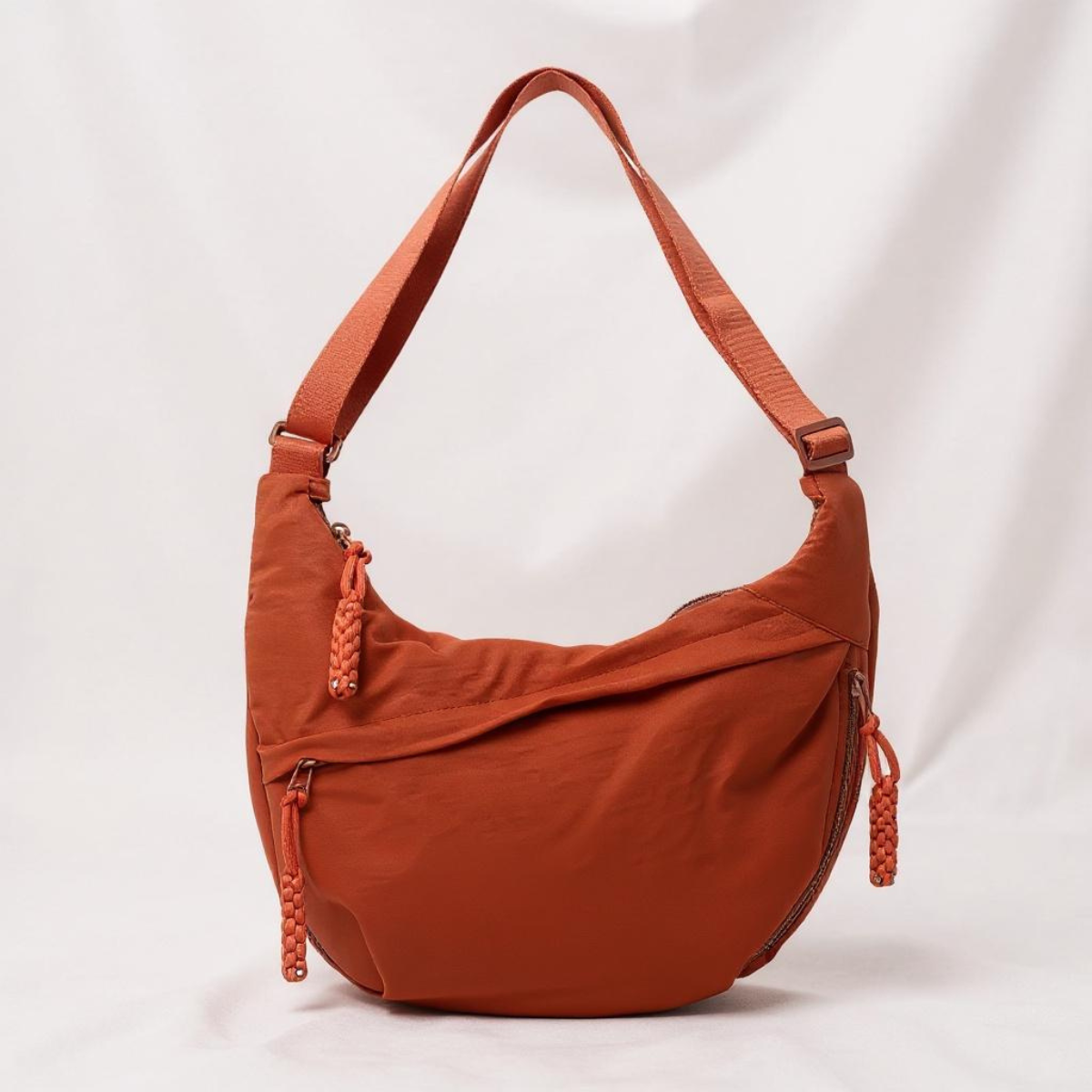 Dames Crossbodytas Nylon met Meerdere Ritsvakken