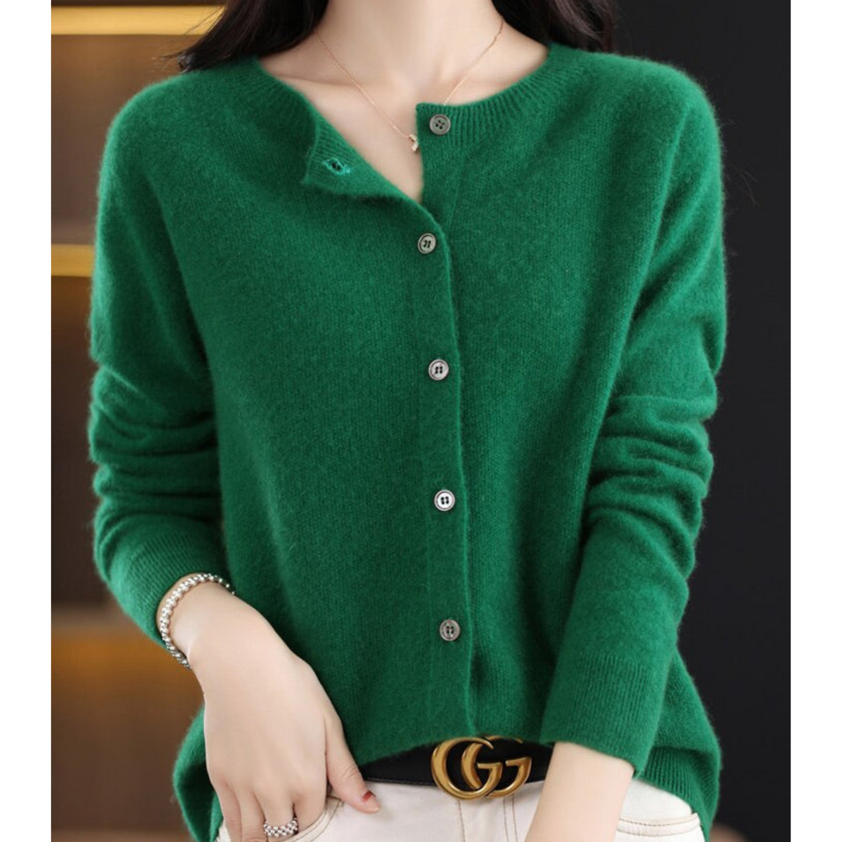 Milana | Zachte Merino Wollen Dames Cardigan