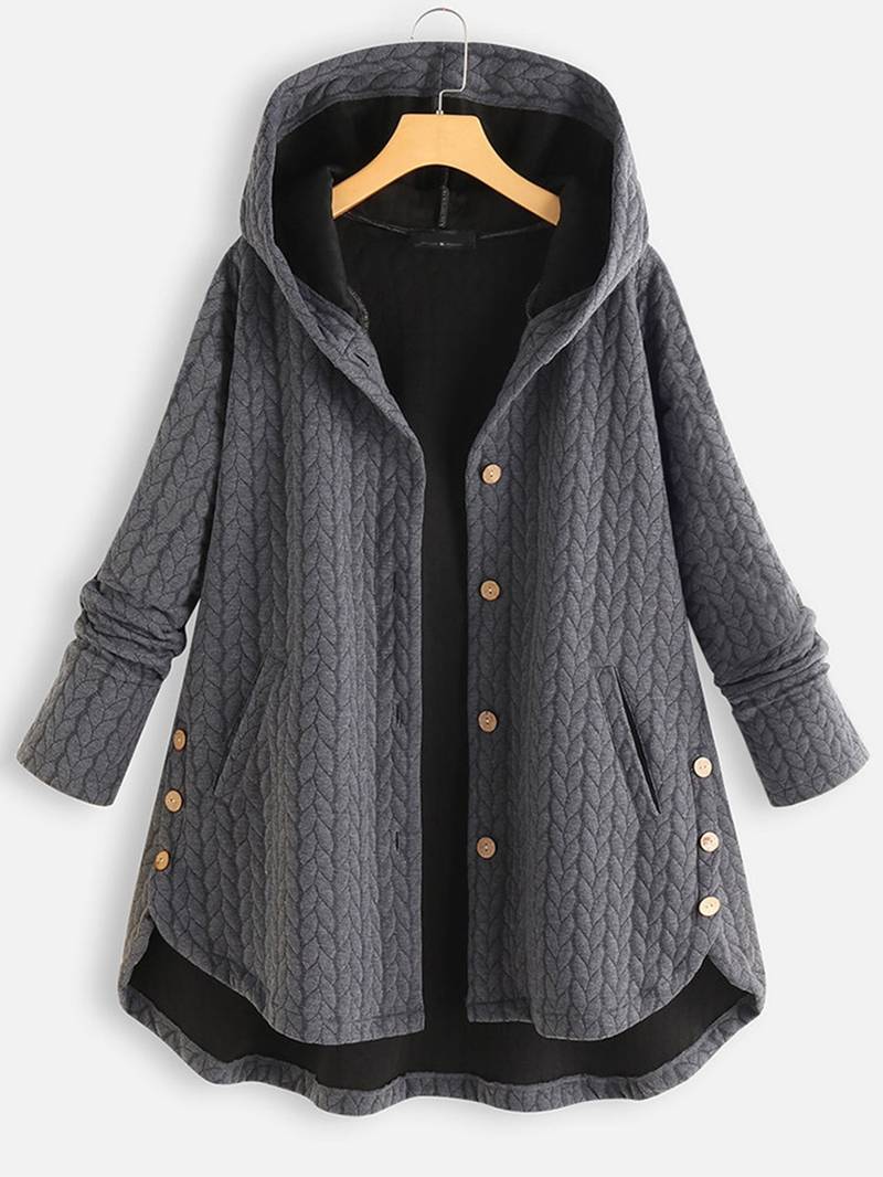 Dames Warme Wintermantel – Comfortabel, Waterafstotend, Casual voor Koud Weer