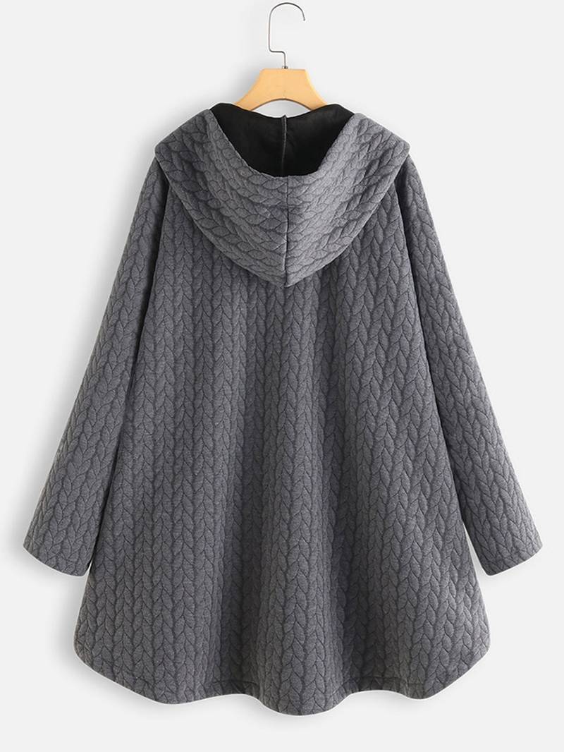 Dames Warme Wintermantel – Comfortabel, Waterafstotend, Casual voor Koud Weer