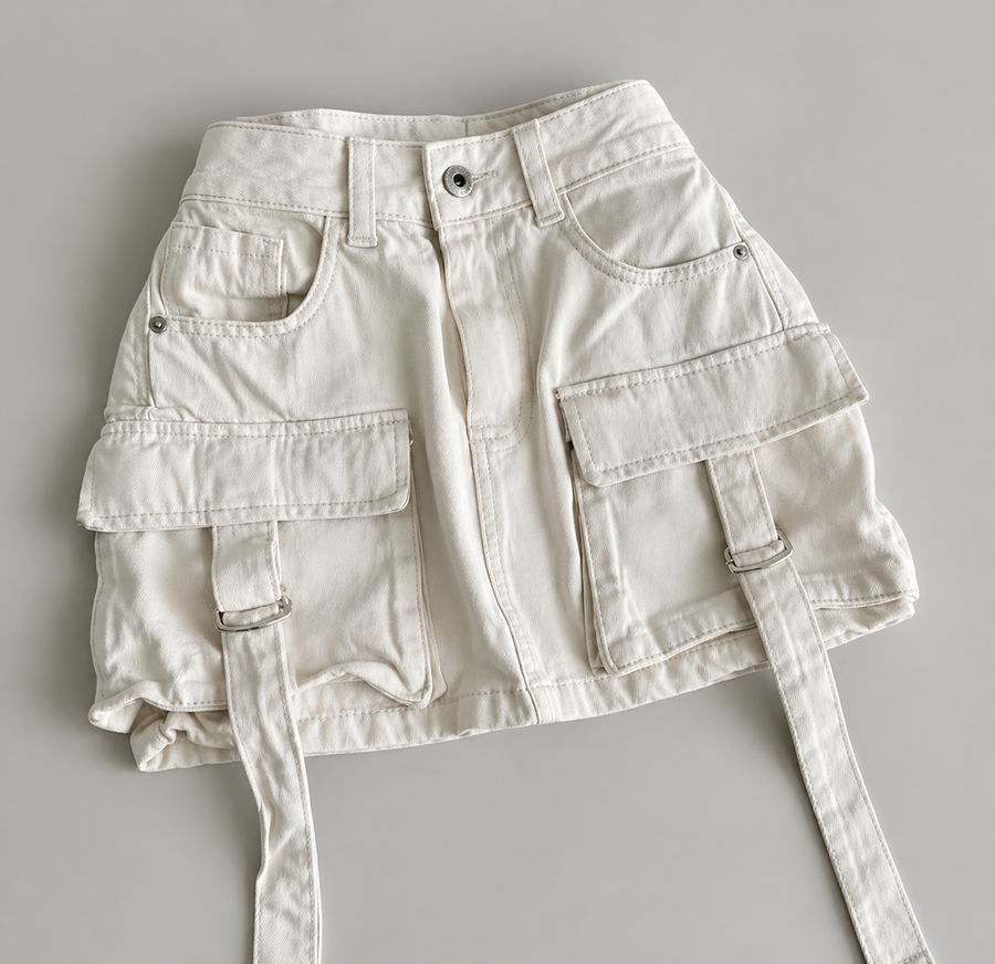 Jara | Dames Minirok – Denim A-lijn, Meerdere Zakken, Casual Streetstyle Look