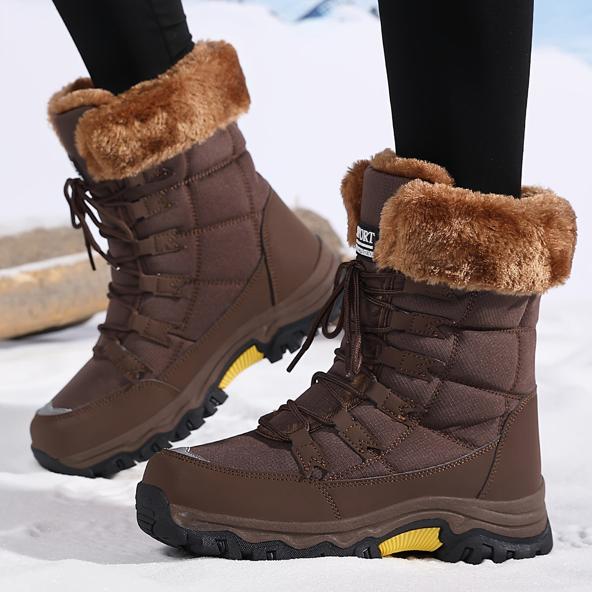 Dames Waterdichte Winterlaarzen – Warm, Casual voor Koude Dagen