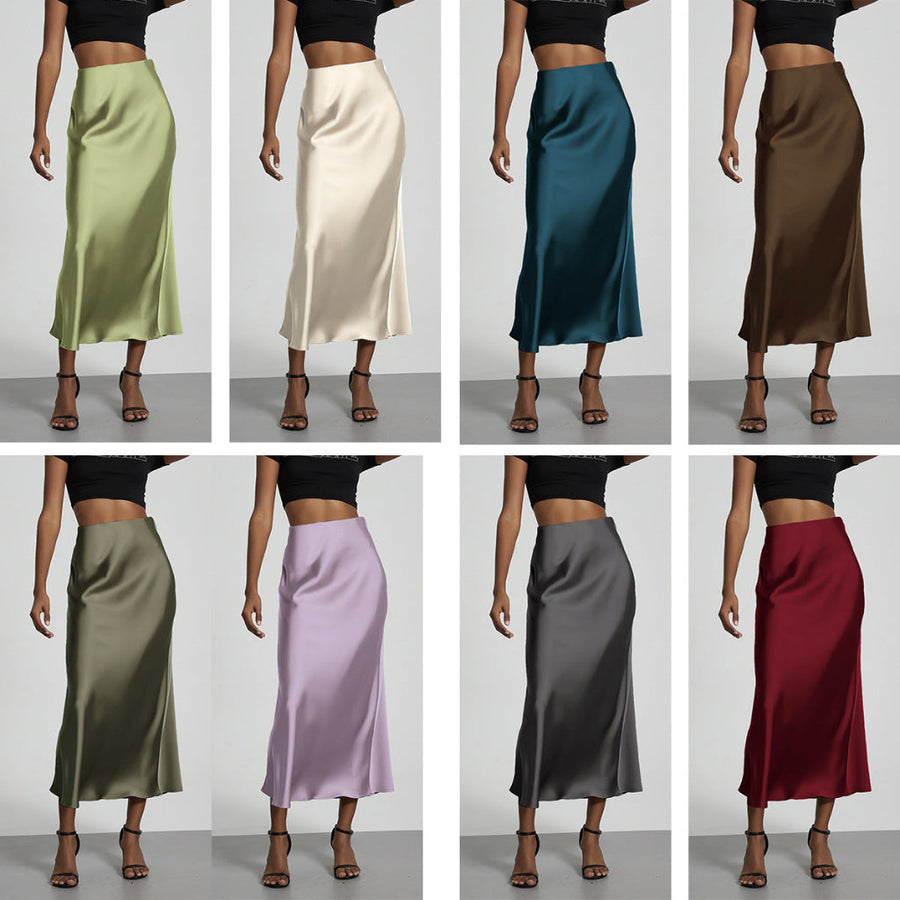 Dames Slim Fit Rok – Middellange Lengte, Geschikt voor Casual en Werkgebruik
