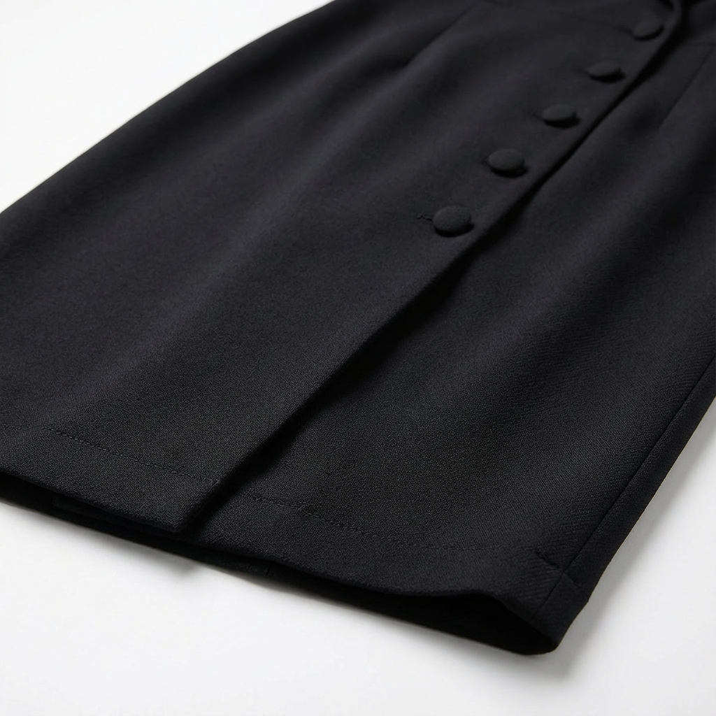Dames Getailleerde Blazer Jurk – Met Knoopdetail, Geschikt voor Werk en Formele Gelegenheden