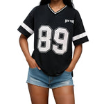Dames Slim Fit T-shirt – Casual voor Dagelijks Gebruik, Met Varsity Print