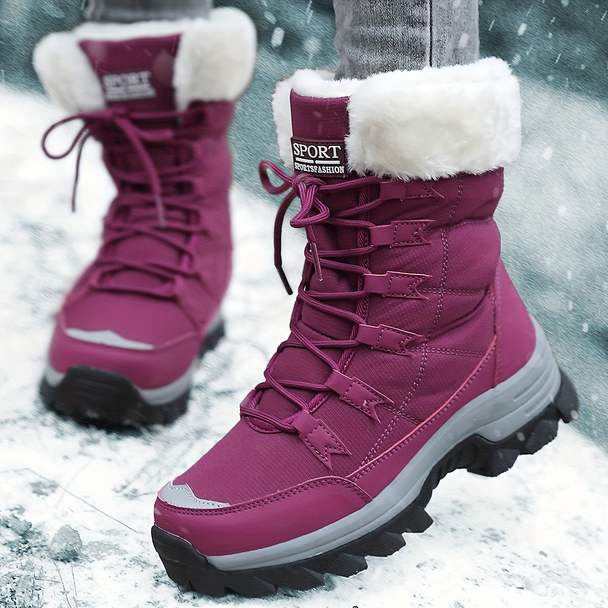 Dames Waterdichte Winterlaarzen – Warm, Casual voor Koude Dagen