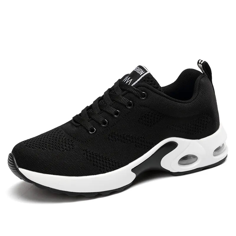 Dames Wandel- en Werkschoenen – Lichtgewicht Sneakers met Orthopedische Zool & Air Cushion