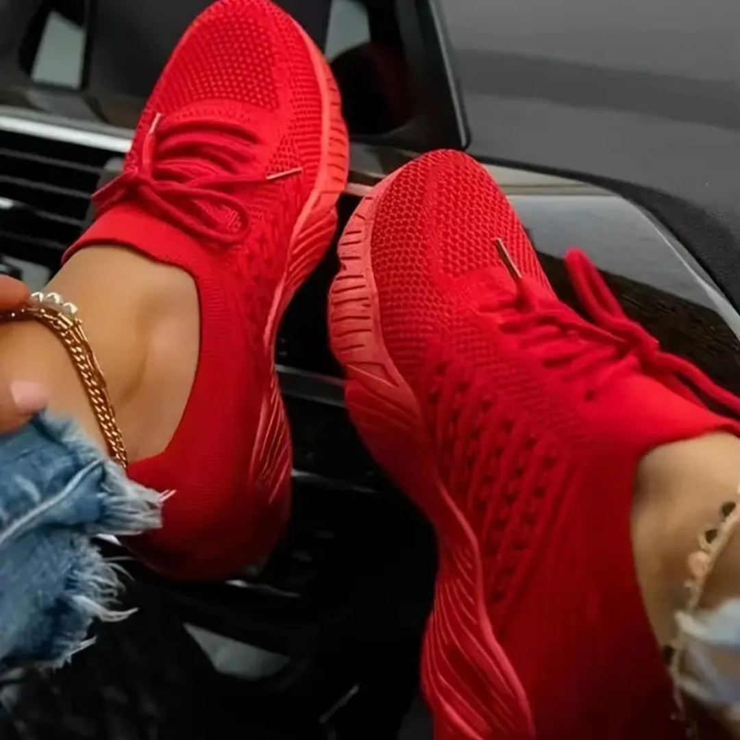 Truus - Alle Seizoenen Mesh Vetersneakers