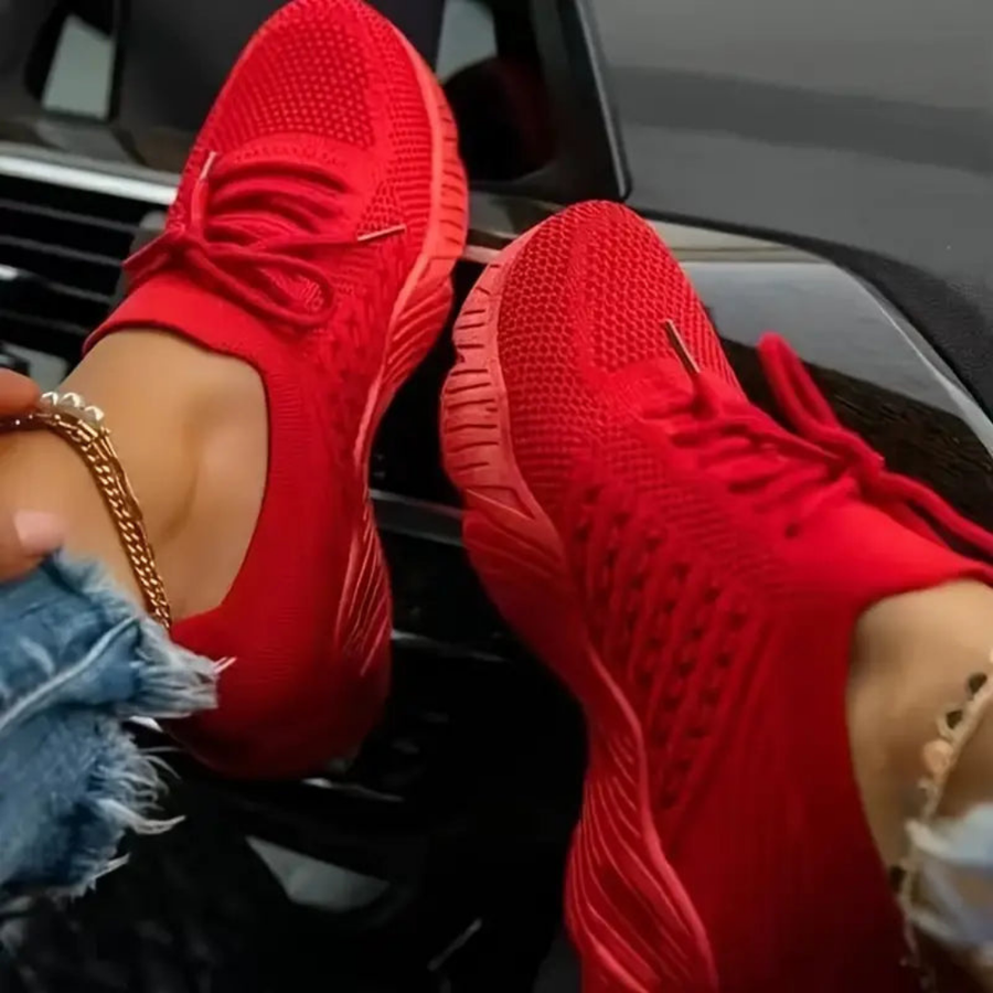 Truus - Alle Seizoenen Mesh Vetersneakers