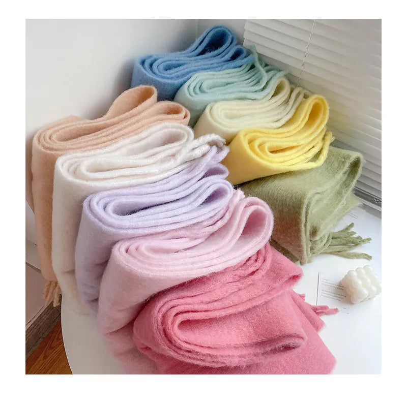 Silvy Pastel Sjaal | Dames Sjaal met Warme Zachte Stof en Elegante Pasteltinten