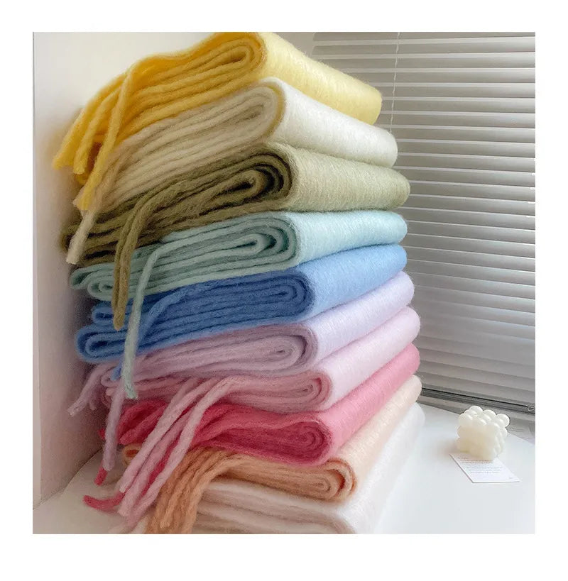 Silvy Pastel Sjaal | Dames Sjaal met Warme Zachte Stof en Elegante Pasteltinten