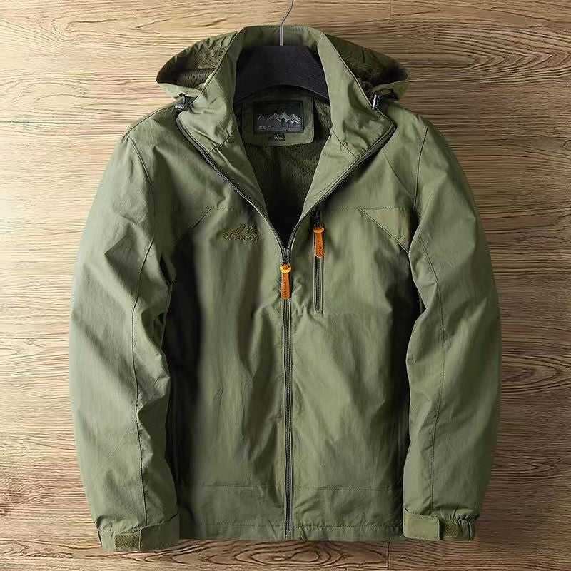 Heren Windjack met Capuchon - Lichtgewicht Zomerjas Full-Zip