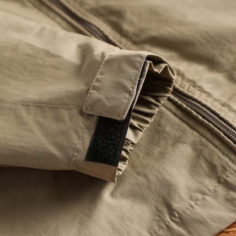 Heren Windjack met Capuchon - Lichtgewicht Zomerjas Full-Zip