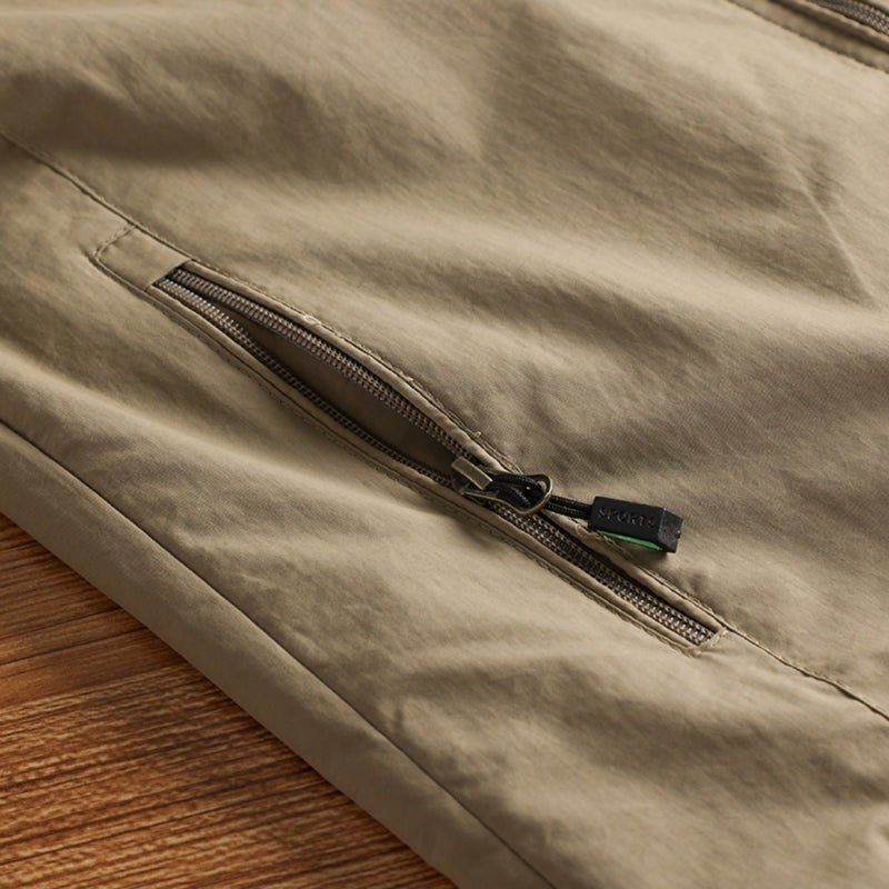 Heren Windjack met Capuchon - Lichtgewicht Zomerjas Full-Zip