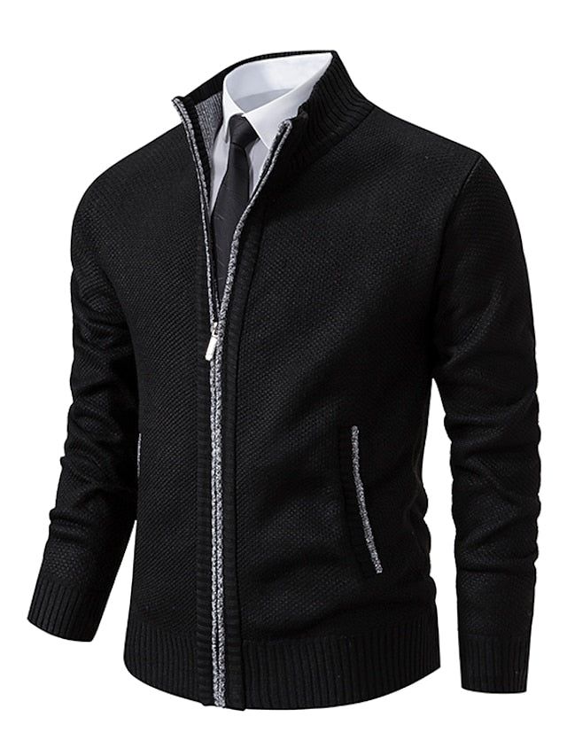 Liam Zip-Up Cardigan | Een comfortabele, stijlvolle zip-up jack met praktische ritssluiting