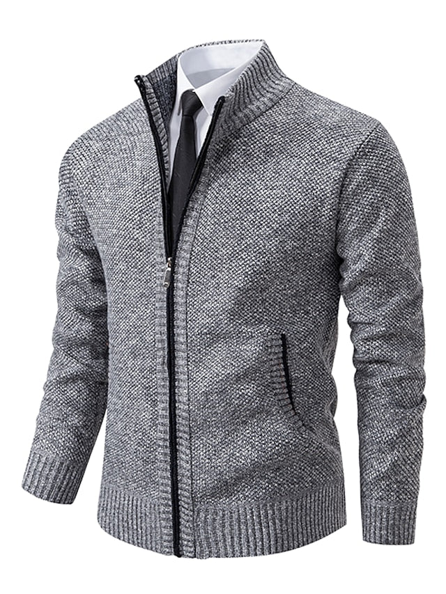 Liam Zip-Up Cardigan | Een comfortabele, stijlvolle zip-up jack met praktische ritssluiting