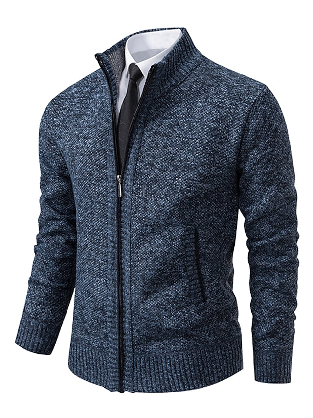 Liam Zip-Up Cardigan | Een comfortabele, stijlvolle zip-up jack met praktische ritssluiting