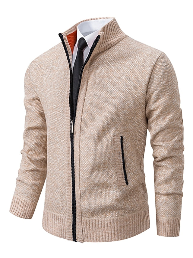 Liam Zip-Up Cardigan | Een comfortabele, stijlvolle zip-up jack met praktische ritssluiting