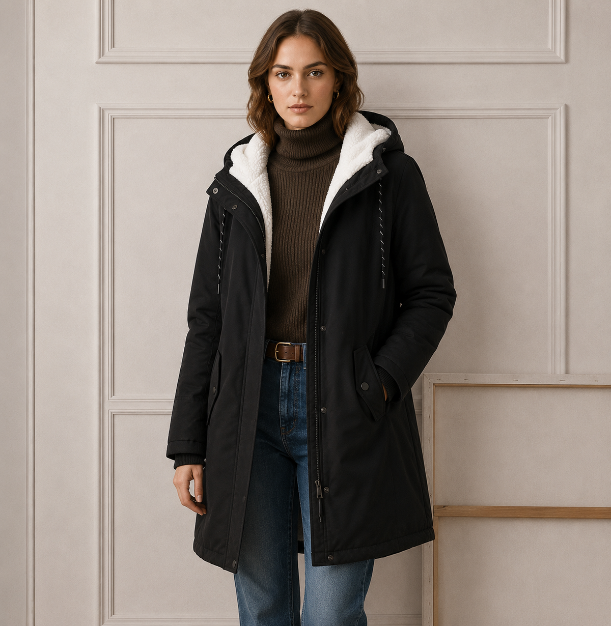 Annie - Gewatteerde Winterjas Met Capuchon