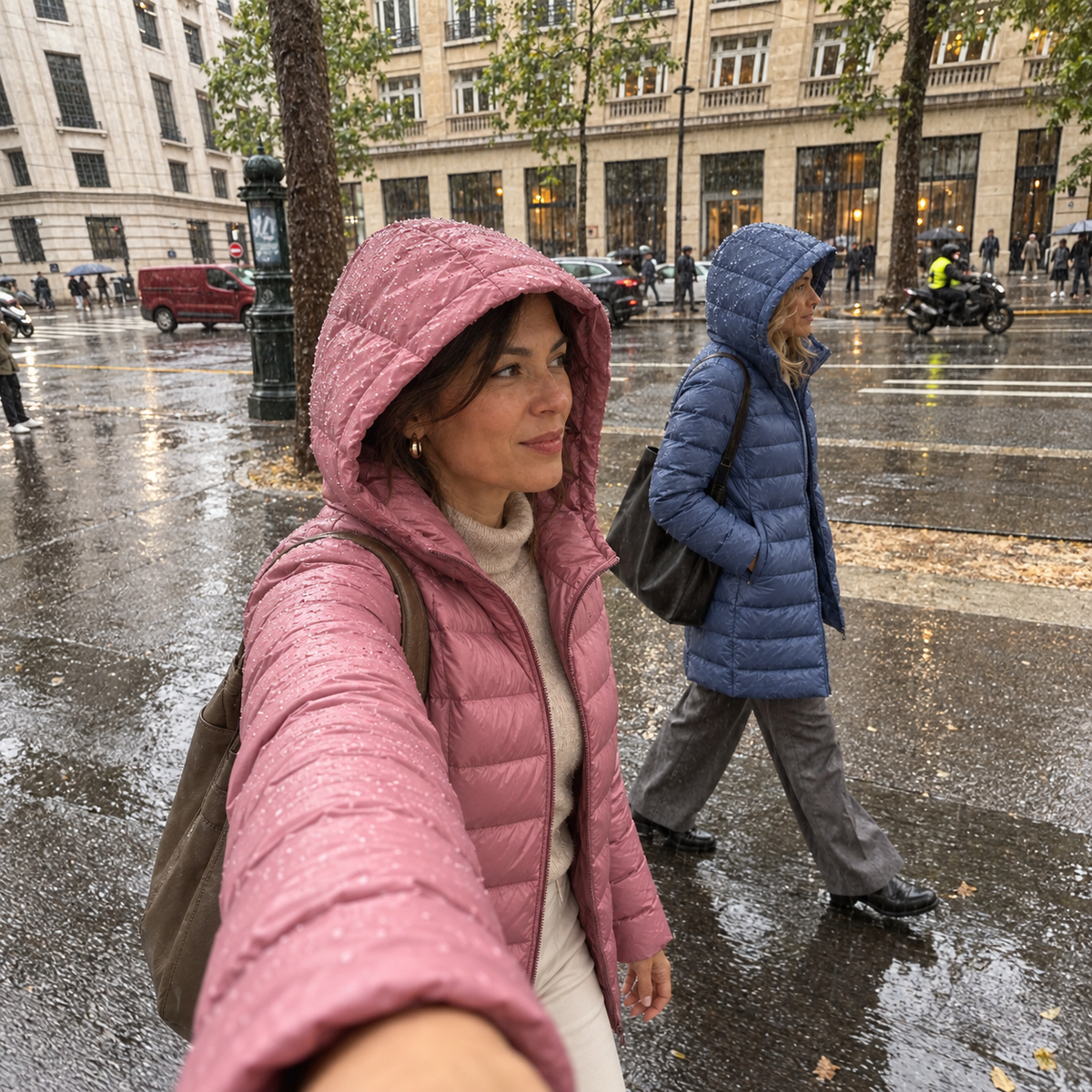 Charlotte – Elegante Lange Gewatteerde Winterjas