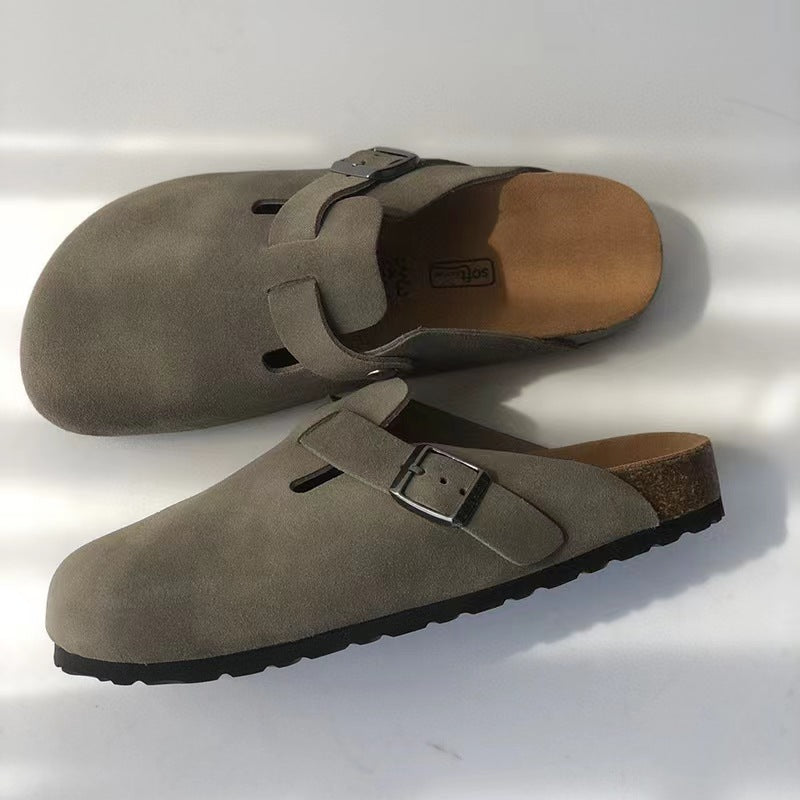 Heren Clogs met Verstelbare Gesp en Ergonomisch Voetbed