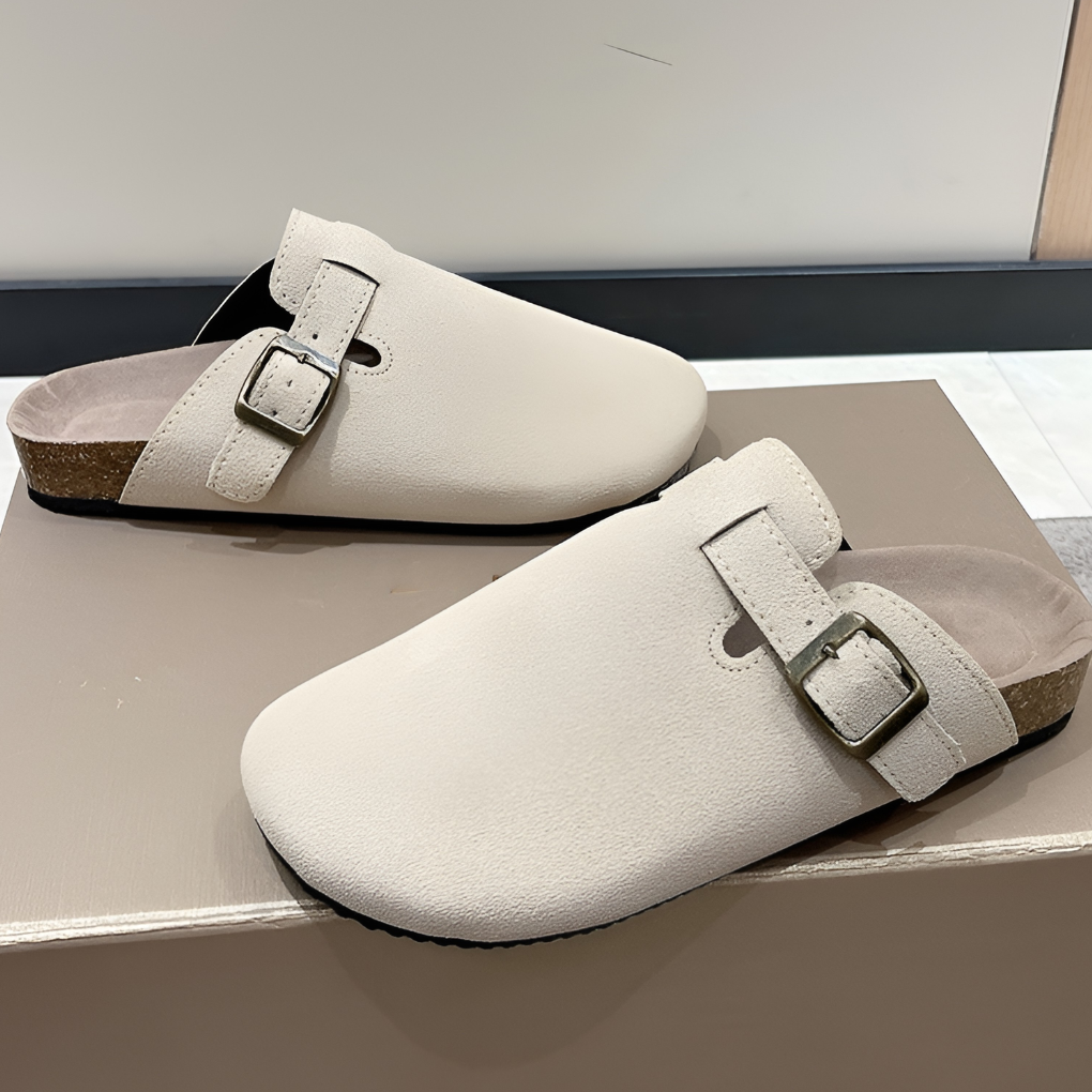 Heren Clogs met Verstelbare Gesp en Ergonomisch Voetbed