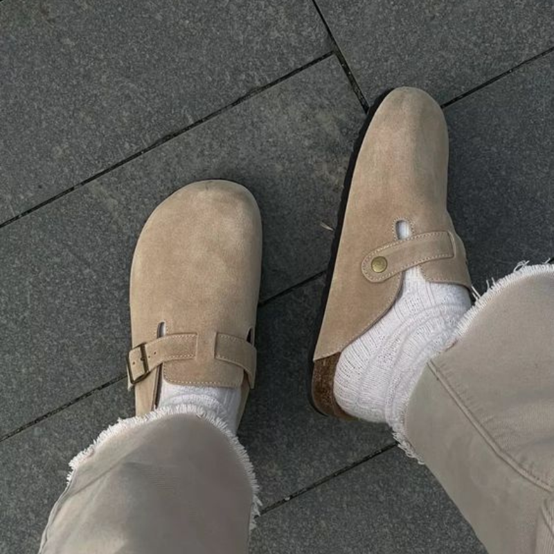 Heren Clogs met Verstelbare Gesp en Ergonomisch Voetbed