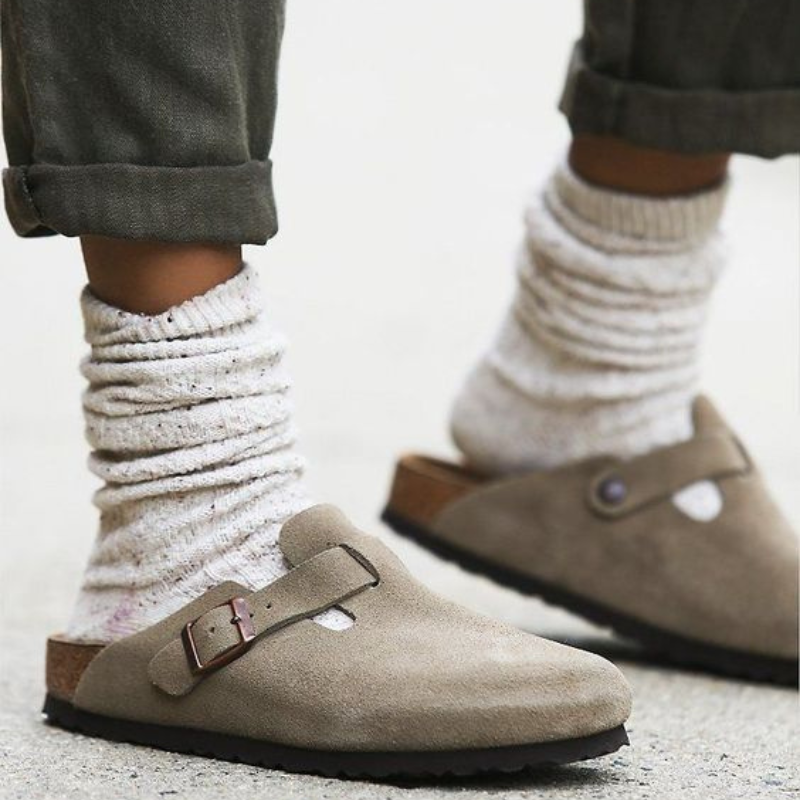 Heren Clogs met Verstelbare Gesp en Ergonomisch Voetbed