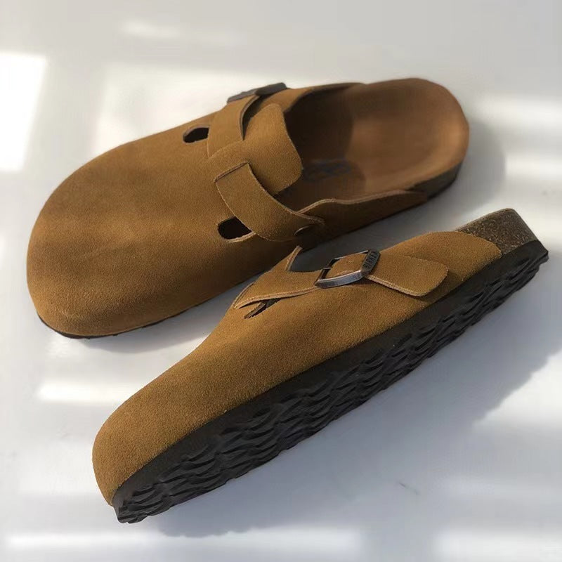 Heren Clogs met Verstelbare Gesp en Ergonomisch Voetbed