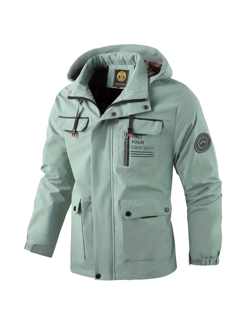 Heren Waterdichte Winterjas met Capuchon