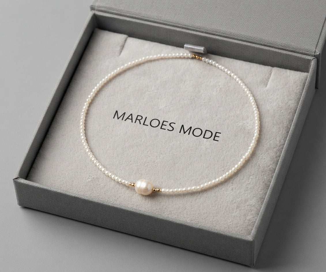 Anneke | Damesketting met zoetwaterparels – tijdloze elegantie en luxe uitstraling