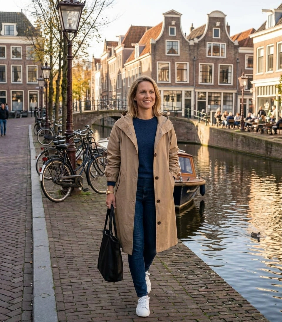 Zoë- Waterdichte Regenjas voor Dames met Stijl en Functionaliteit