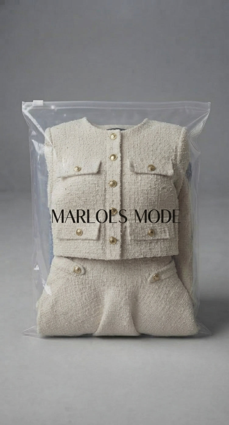 Mirelle - Dames Set met Rok en Top in Luxe Mohairmix