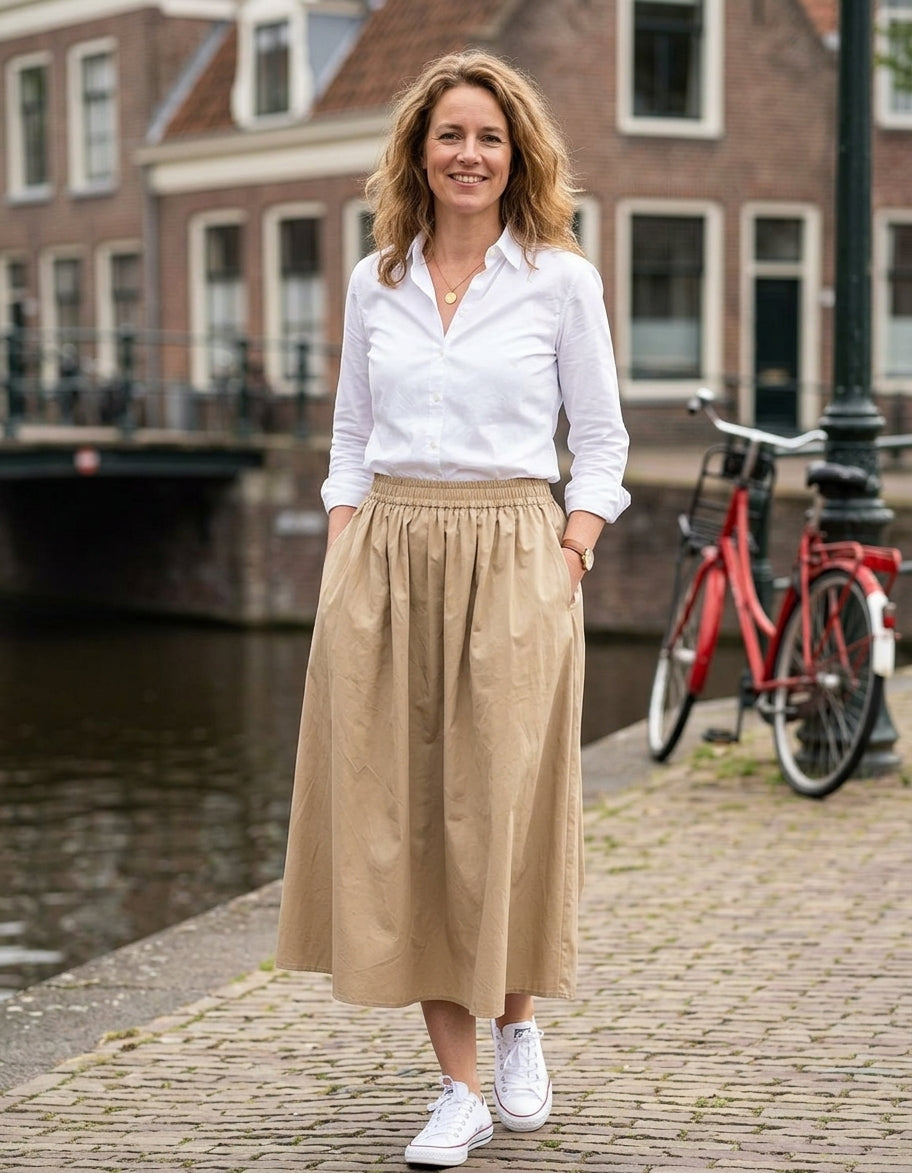 Giselle - Wijde Rok Met Hoge Taille