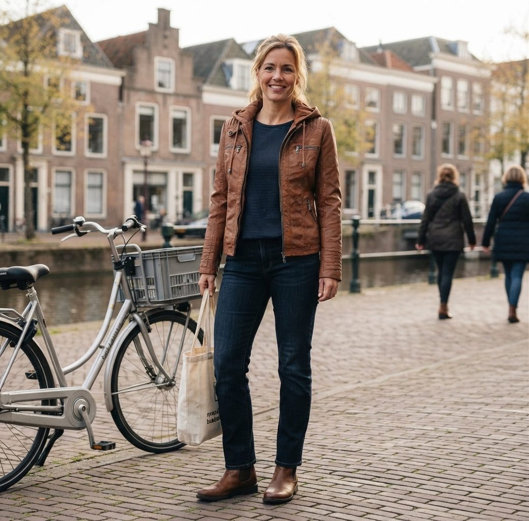 Marloes mode | Mascha Leren Damesjas