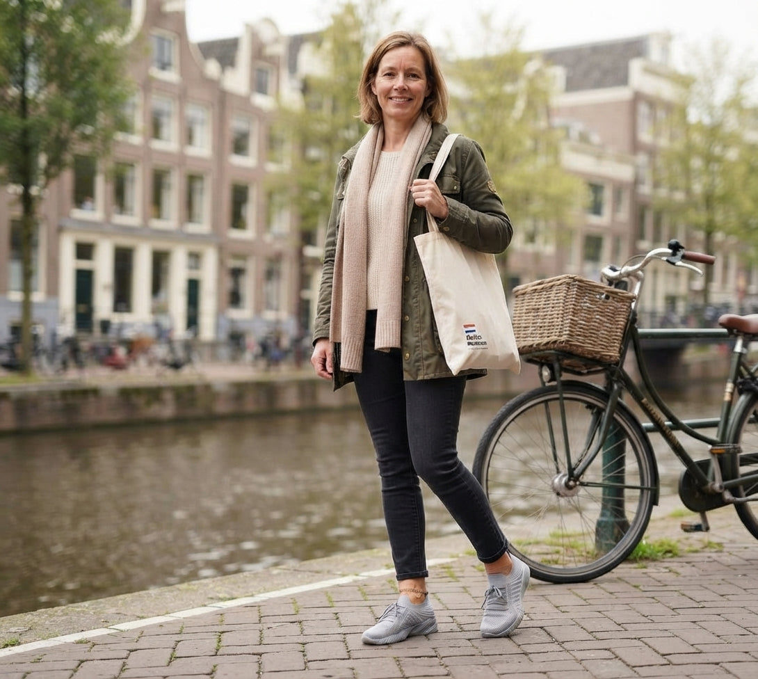 Truus - Alle Seizoenen Mesh Vetersneakers