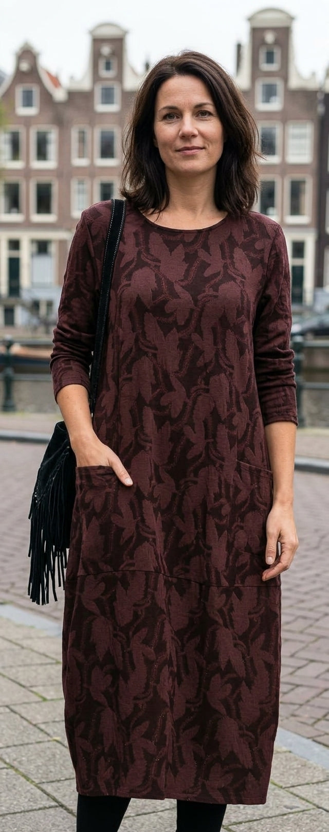 Patries - Elegante Winterjurk Met Zakken En Warme Stof