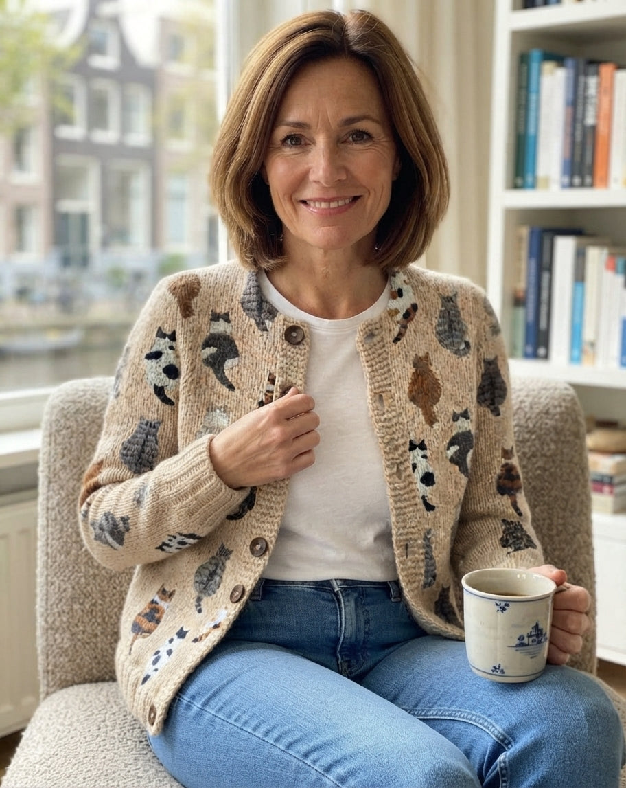 Mariska | De Kattenprint Cardigan
