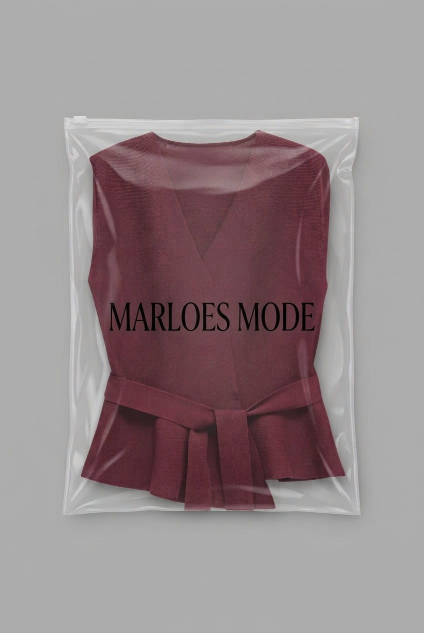 Louise - Geknoopt vest met strikdetail
