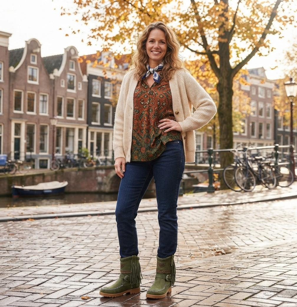 Sanne - Boho westernlaarzen met franjes