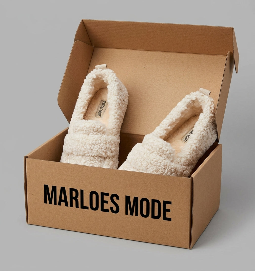 Evy - Luxe Comfortabele Lamswollen Mocassins