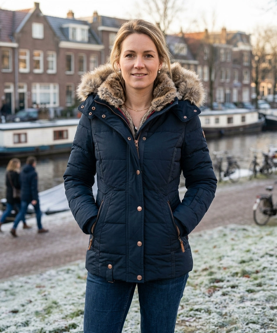 Mandy - Parka Jasje Met Voering Voor Vrouwen