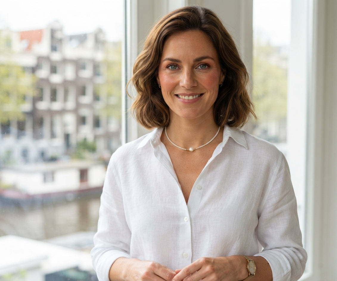 Anneke | Damesketting met zoetwaterparels – tijdloze elegantie en luxe uitstraling