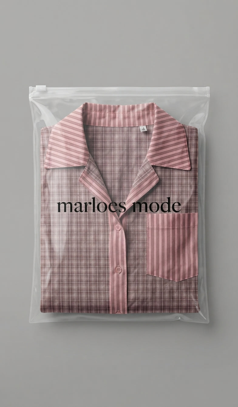 Elise Pyjama Set | Dames comfy loungewear met knoopdetail en trekkoordbroek